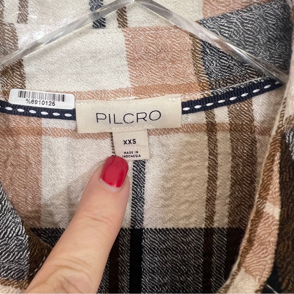 ANTHROPOLOGIE Pilcro plaid button down shirt - Picture 4 of 8